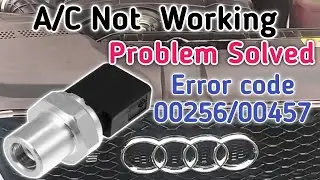 Audi A5 ! Car AC Not Blowing Cold Air ! Error code 00256 ,00457