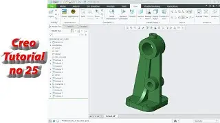 Creo Part Modeling Tutorial For Beginners No 25 II Cad Cam with IsrarII CAD Exercise