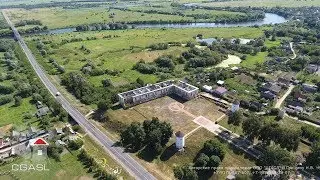 Аэросъемка Быховский замок (Замок Ходкевичей и Сапег, Беларусь)/Bykhaw castle (Belarus)