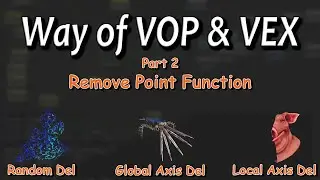 Remove Point Function, Way of VOP and VEX Part 2 || remove point in houdini