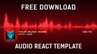 Audio React Visualizer After Effects Template [Free Download]