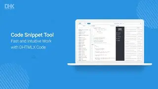 How to Work with Code Snippets of DHTMLX UI Widgets
