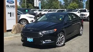 2017 Ford Fusion Platinum W/ Heated/Cooled Seats, Moonroof,  AWD Review| Island Ford