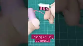 Testing Of Tiny Voltmeter With Diffrent Batteries