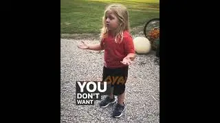 This kid not with the BS!  😂 