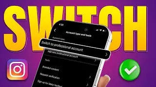How to Switch to Professional Account on Instagram on iPhone | Turn On Professional Account in 2024