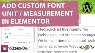 How to Add Font Size Custom Unit in Elementor WordPress | Measurement | PT | Point | Typography