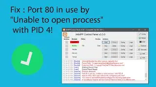 FIX: Port 80 in use by "Unable to open process" with PID 4!