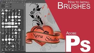 How to install and download brushes for adobe Photoshop CC in Windows