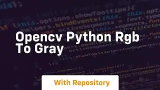 opencv python rgb to gray