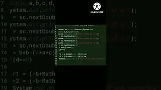 Quadratic equations roots program in java 