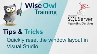 Quickly reset the window layout in Visual Studio