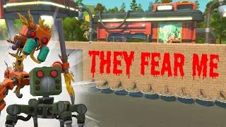 Defeating the Robots with My INSANE Base Defenses!