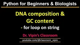DNA composition | Counting ATGC I GC content | Python 5