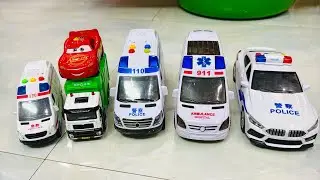 Ambulance minicar runs on a slope with sirens sounding!