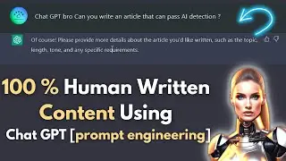 How to Pass Chat GPT Detection Tools Easily for Free Just Using Chatgpt 🤯:AI SEO content writing