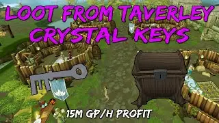 15M GP/H Looting Crystal Keys at Taverley Chest! [Runescape 3]