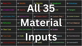 All 35 Material Inputs in Unreal Engine Explained in Under 12 Minutes