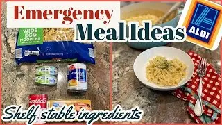 SHELF STABLE EMERGENCY MEALS // ALDI SHOP WITH ME