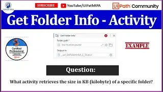 UiPath - Get Folder Info Activity | UiPath RPA