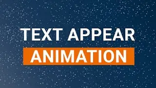 Simple Text Appear Animation using only HTML and CSS