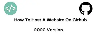 How host a website on GitHub 2022