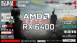 RX 6400 in 2024 (PCIE 3.0) - Test in 25 Games