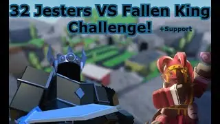 32 JESTERS vs FALLEN KING Challenge | Tower Defense Simulator