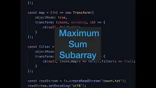 Maximum Sum Subarray Problem - Dynamic Programming