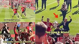 🔴Ten Hag and Manchester United players Crazy Celebrations after winning FA Cup