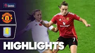 Third Draw For United | Manchester United v Aston Villa Highlights | Barclays WSL 2024-25