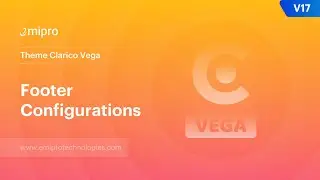 Footer Configurations | Theme Clarico Vega V17