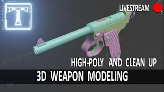 3D WEAPON MODELING - Chill and Chat 3d art stream