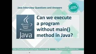 Can we execute a java program without main method | Static Block #java #javainterviewquestions