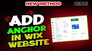 How to Add Anchor in Wix Website 2024