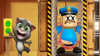 Talking Tom vs  BARRY'S PRISON in Kick The Buddy All Animal Battle