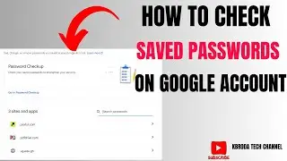 How To Check Saved Passwords On Google Account With Password Manager