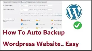 How To Auto Backup Wordpress Website