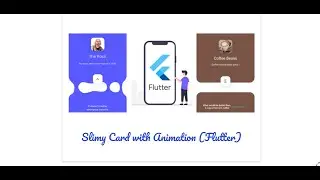 Flutter Slimy Card Animation, Flutter Animation, Flutter of the day, Flutter drop down animation pop