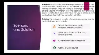 Scenario and Solution - Canvas App In an Hour