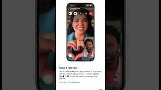 Send a reaction on FaceTime & list of hand gestures - iPhone iOS 17 🥰