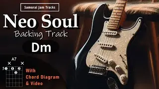 Mellow Neo Soul RnB Guitar Backing Track in D minor