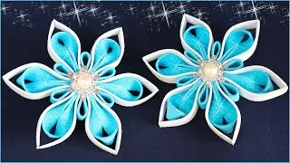 ❄️⛄ СУПЕР ПРОСТО! ❄️ Снежинка из фоамирана. 🎄⛄ Christmas Snowflake