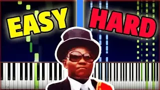 Coffin Dance Meme Song from EASY to HARD Piano Tutorial (Sheet Music + midi) Synthesia cover