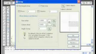 AutoCAD Tutorial - Array (Polar & Rectangular)