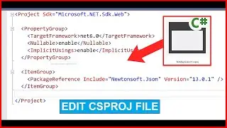 Visual Studio how to edit csproj file|Visual Studio 2022 how to edit csproj file