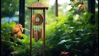 No Stress Wind Chimes Metal Wood Tranquility