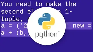 Python add item to the tuple