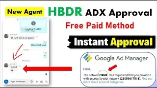 HBDR ADX Instant Approval Trick 2024 | Paid Method Free | Get ADX Instant Approval