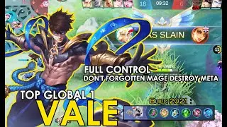 VALE GAMEPLAY TOP 1 GLOBAL - FULL CONTROL!! - TOP GLOBAL 1 VALE 2021 by Wax.